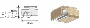 Товар Перекладина Т 1000x70x46 (п, с напр. П-2) BRK6370