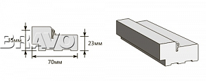 Товар Коробка 2100x70x35 (у,п) BRK178